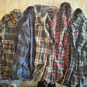 5 count men’s flannels